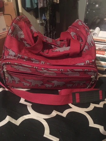 Alabama Houndstooth Elephant  Duffle / Travel/ overnight bag Cover