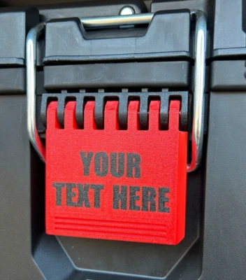 Replacement Latch for Milwaukee Compact Toolbox – Custom Text & Color Options! - Image 1 of 4