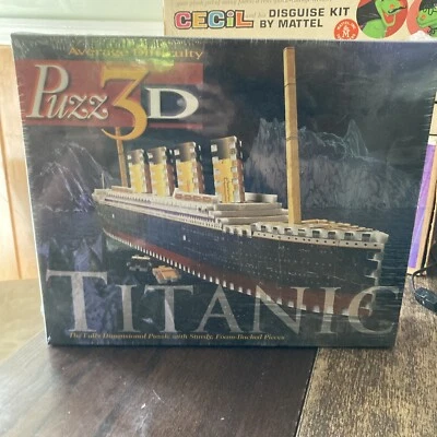 Vintage 1998 Wrebbit - Puzz-3D 398 pieces Puzzle Titanic - Sealed Milton Bradley - Image 1 of 4