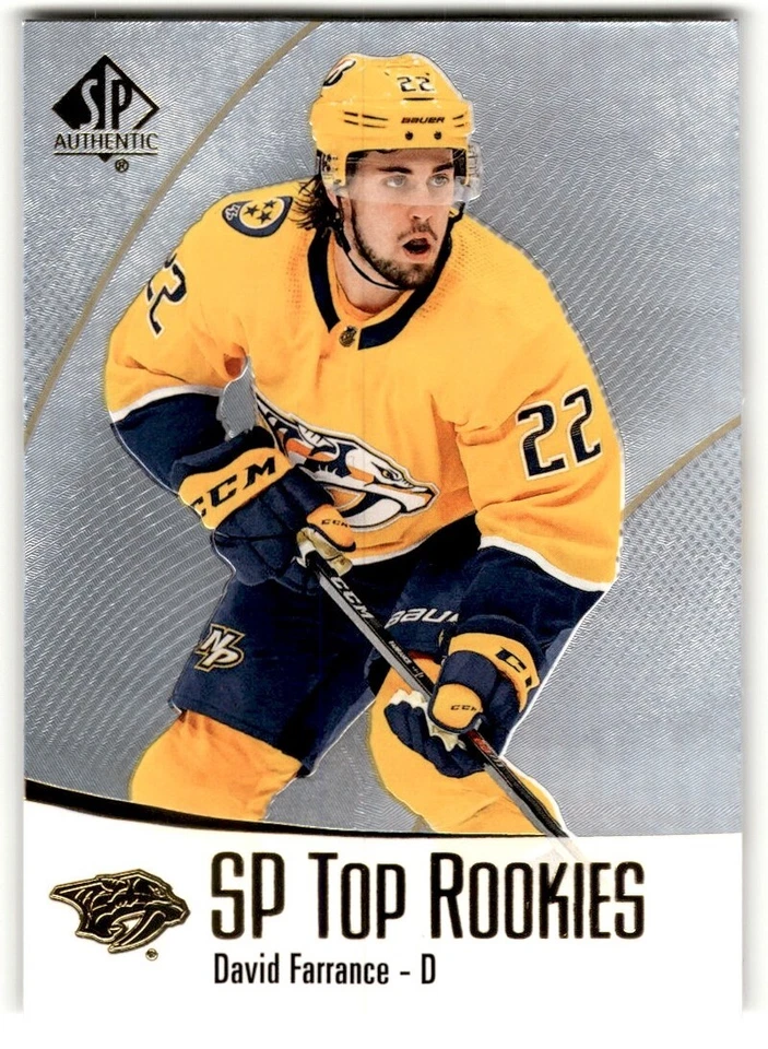 2021-22 SP Authentic Top Rookies David Farrance Rookie #TR-47 - Image 1 of 2