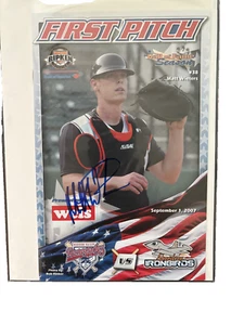 Signed Matt Wieters RC Autograph Aberdeen Ironbirds First Pitch Gameday Program - Picture 1 of 2