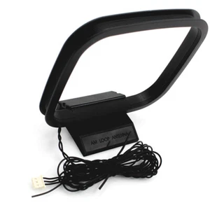Indoor AM FM Loop Antenna Aerial 3 Pin Connector for StereoAudio Receiver-mx - Photo 1/5