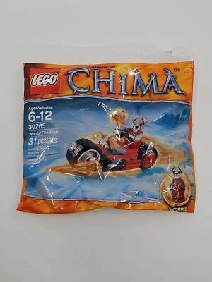 LEGO LEGENDS OF CHIMA Worriz' Fire Bike 30265 | New | Sealed | Ships in Box - Image 1 of 2