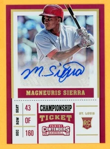 MAGNEURIS SIERRA 2017 Contenders Championship Autograph Rookie AUTO SER # /25 - Picture 1 of 2