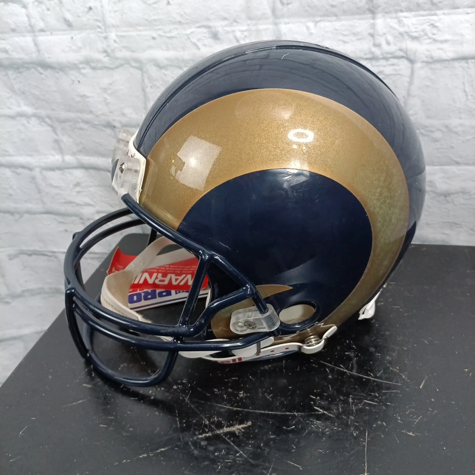ST. LOUIS RAMS NFL Riddell Pro Line VSR-4 Football Helmet MARSHALL FAULK SIGNED - Image 1 of 4