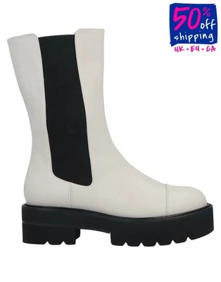 RRP€675 STUART WEITZMAN Leather Chelsea Boots US5.5 UK3 EU36 Pull On Round Toe - Image 1 of 4