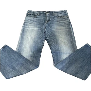 Lucky Brand Jeans Herren 38x32 Blau 110 Slim Stretch Denim Light Wash Whiskered - Bild 1 von 5