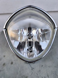 Used Oem Victory Chrome Bullet Headlight Vegas Hammer Kingpin Jackpot Boardwalk - Picture 1 of 5