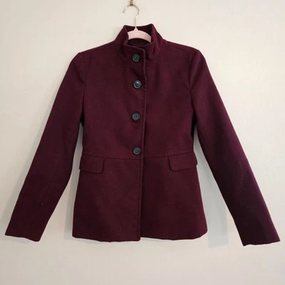 Old Navy Women's Deep Burgundy Blazer Preppy Classic Career Office Extra Small - Image 1 of 4