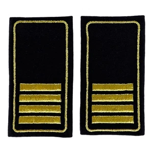 Schulterschlaufen Feuerwehr 4 Balken gold + Paspel gold - Bild 1 von 1