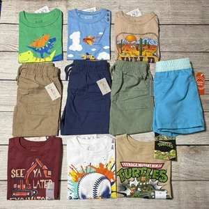 Toddler Boy Size 2T Lot Of Clothes. NWT! 10 Pieces For Spring/Summer. Colorful - Picture 1 of 24