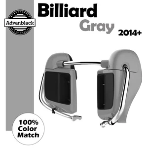 Billiard Gray Lower Vented Fairings Kit Glove For 14+ Harley Street Road Glid - Picture 1 of 12