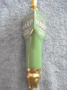 3-SIDED TOP IMPORTED HARP PREMIUM LAGER CERAMIC SHORT BEER TAP HANDLE (7 1/2") - Picture 1 of 4