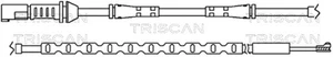 TRISCAN contatto di avvertimento usura pastiglie freno 8115 11048 per BMW Serie 5 F10 Touring F11 - Foto 1 di 6