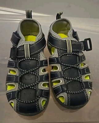 Сандалии рыбацкие уличные Eddie Bauer для мальчиков 8 подростков детские с закрытым носком синие - Изображение 1 из 4