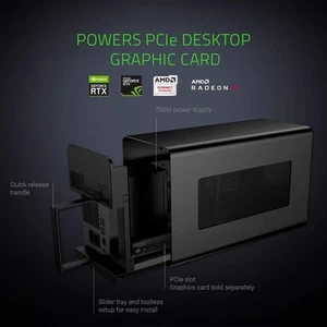 Razer Core X Chroma RGB Thunderbolt 3 PCIe 3.0 X16 eGPU External Graphics Card - Afbeelding 1 van 3