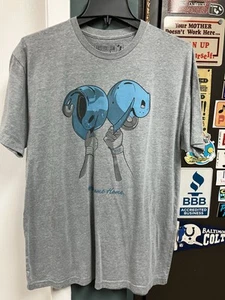 Unique Baseballism Helmet Grey T-shirt - Size L - Picture 1 of 6