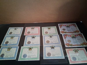 KONVOLUT X 12 KOHLPFLASTER KINDER GEBURTSURKUNDE UM 19 - Bild 1 von 21