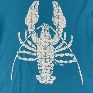 Ted Baker Women's "The World's Your Lobster" Lobster Print T Shirt Size 6 - Picture 1 of 9