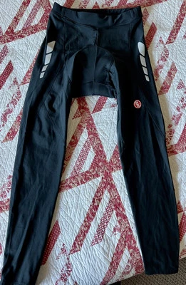 Souke Sports Cycling Pants Padded Bike Tights Leggings Zip Legs Reflective Sz L - Image 1 of 4