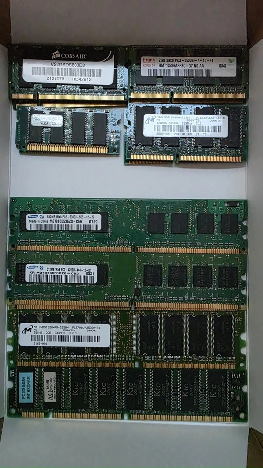 variedade de módulos DDR2 e DDR3 SDRAM x2 cada veja a imagem para detalhes - Imagem 1 de 1