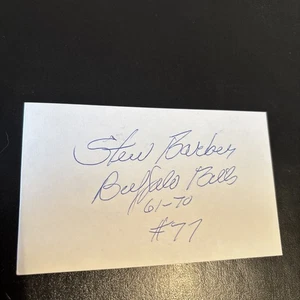 Stew Barber (Penn St. ‘60 All-Amer.)’61 Buffalo Bills, 2X AFL Champs,5X All-Star - Picture 1 of 1