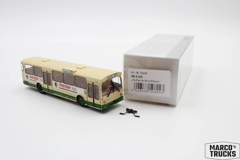 Brekina MB O 305 "Patrizier" from Bonn No. 50804 1/87 /BRN2008 - Image 1 of 1