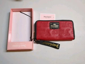 AUTENTICO PORTAFOGLIO DA POLSO JUICY COUTURE CON CERNIERA ORO  - Foto 1 di 3
