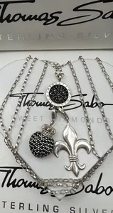 Thomas Sabo Kette & Pave Carrier & Rebell At Heart Lilie & Kronenherz Charm - Bild 1 von 7