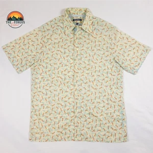 Robert Graham Classic Fit Button Down Hemd Golfer Print Retro Herren Größe Large - Bild 1 von 13