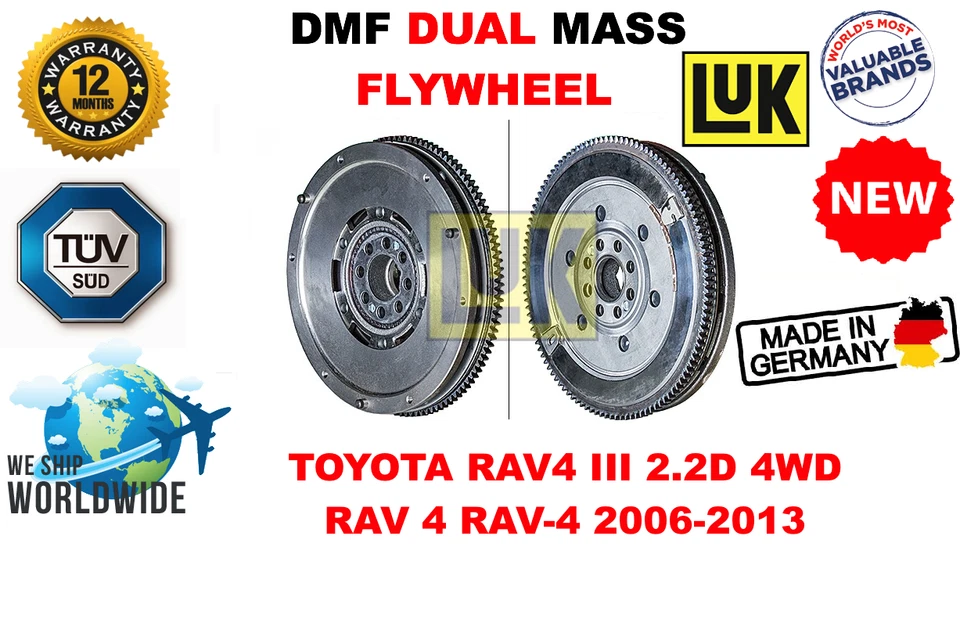 FOR TOYOTA RAV4 III 2.2D 4WD RAV 4 RAV-4 2006-2013 NEW DUAL MASS DMF FLYWHEEL - Image 1 of 1