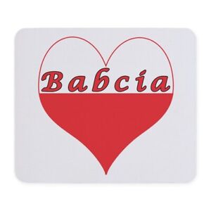 CafePress Babcia Polish Heart Mousepad  (594589554)