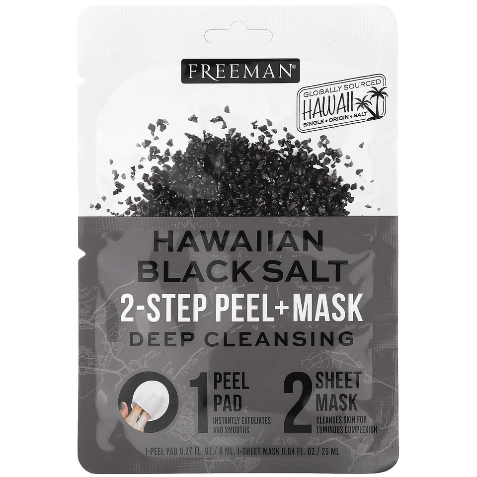 Mascarilla de belleza y exfoliación de sal negra hawaiana de 2 pasos Foto 1 de 1