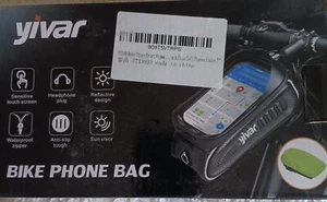 Yivar Waterproof Bike Phone Bag W/Visor, Reflective Design, Touch Screen, NEW! - Picture 1 of 2