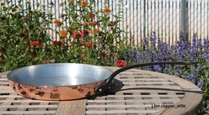 Martele a la Main Hammered Copper 10  Skillet, Made in France - Picture 1 of 4