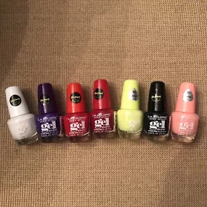 LA Colors Color Craze Gel Glow Nail Polish Glows in Black Light Lot of 7 New - Picture 1 of 24