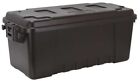 Plano Storage Trunk Chest Box Luggage Black Military Footlocker Heavy Duty 68 Qt