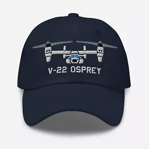 V-22 Osprey Tilt-Rotor Military Aircraft Embroidered Cap - Picture 1 of 13
