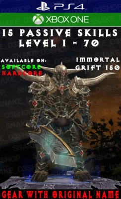 Diablo 3 - PS4 - X.One - Conjunto PRIMAL modificado - Wrath of the Wastes - Barbarian V2 - Imagem 1 de 4