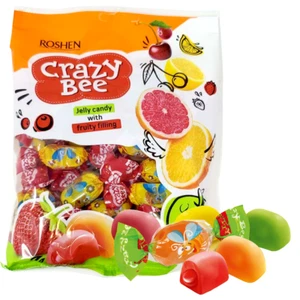 4mal 200g Roshen Crazy Bee Gelee Bonbons mit Fruchtsaft ukrainische Geleebonbons - Bild 1 von 1