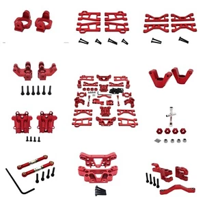 Aluminum metal CNC Upgrade Parts DIY Red For 1/16 GR UD M16 Rc Off-road car - Picture 1 of 27