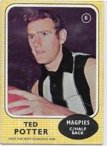 1970 Scanlens (6) Ted POTTER Collingwood # - Bild 1 von 2
