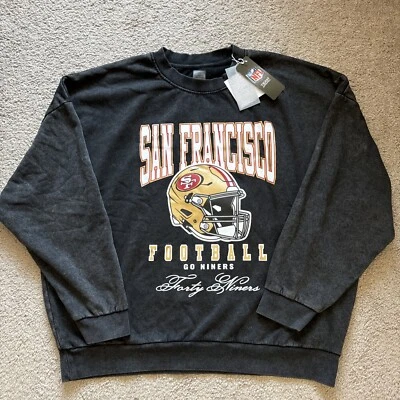 San Francisco Gameday Couture черная кислотная стирка сладкая рубашка, совершенно новая мужская размер XL - Изображение 1 из 4