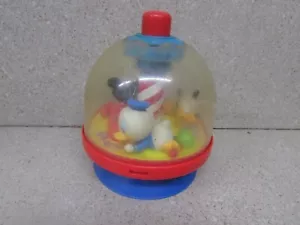 VINTAGE DISNEY BABY MICKEY MOUSE PLUTO DONALD DUCK ARCO KREISEL SPIELZEUG - Bild 1 von 6