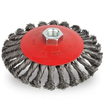 125mm Drahtbürste gezopft M14 für Winkelschleifer Stahlrundbürste Zopfbürste - Bild 1 von 4