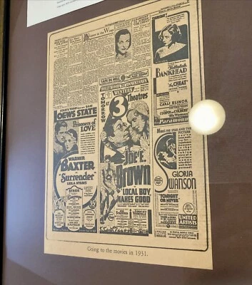 Early Movie History USPS COMMEMORATIVE PANEL #50 D.W. GRIFFITH Framed Art - Image 1 of 4