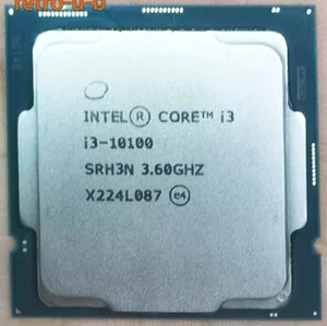 Intel Core i3-10100 CPU 3.6GHz (4.3GHz Turbo) LGA1200 10th Gen 4-Cores 8-Threads - Afbeelding 1 van 1