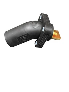 Hubbell HBLMRABBk Single Pole 300/400A Male Bus Receptacle ANGLED Black - Picture 1 of 1