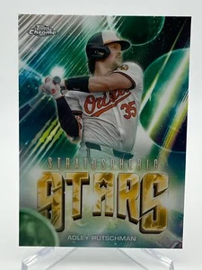 2024 Topps ACTUALIZACIÓN CROMADA ADLEY RUTSCHMAN ESTRELLAS ESTRATOSFÉRICAS SP #SSC-24 - Imagen 1 de 2