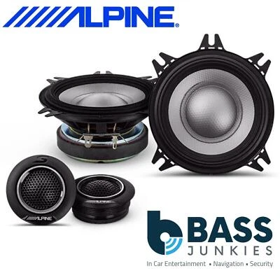 Alpine S-Series S2-S40C - 4” 10cm 280 Watt 2 Way Component Dash Door Speakers - Image 1 of 4